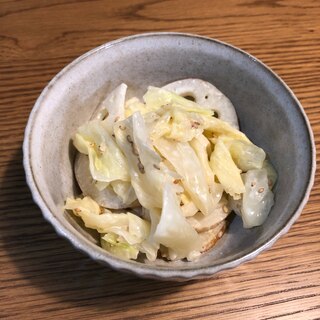 れんこんときゃべつの味噌マヨサラダ♫